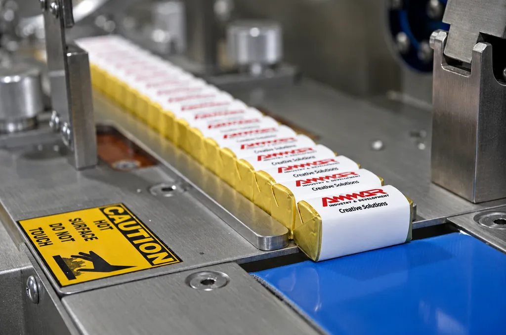 Sheet Band Big Chocolate Bar Wrapping Machine 
