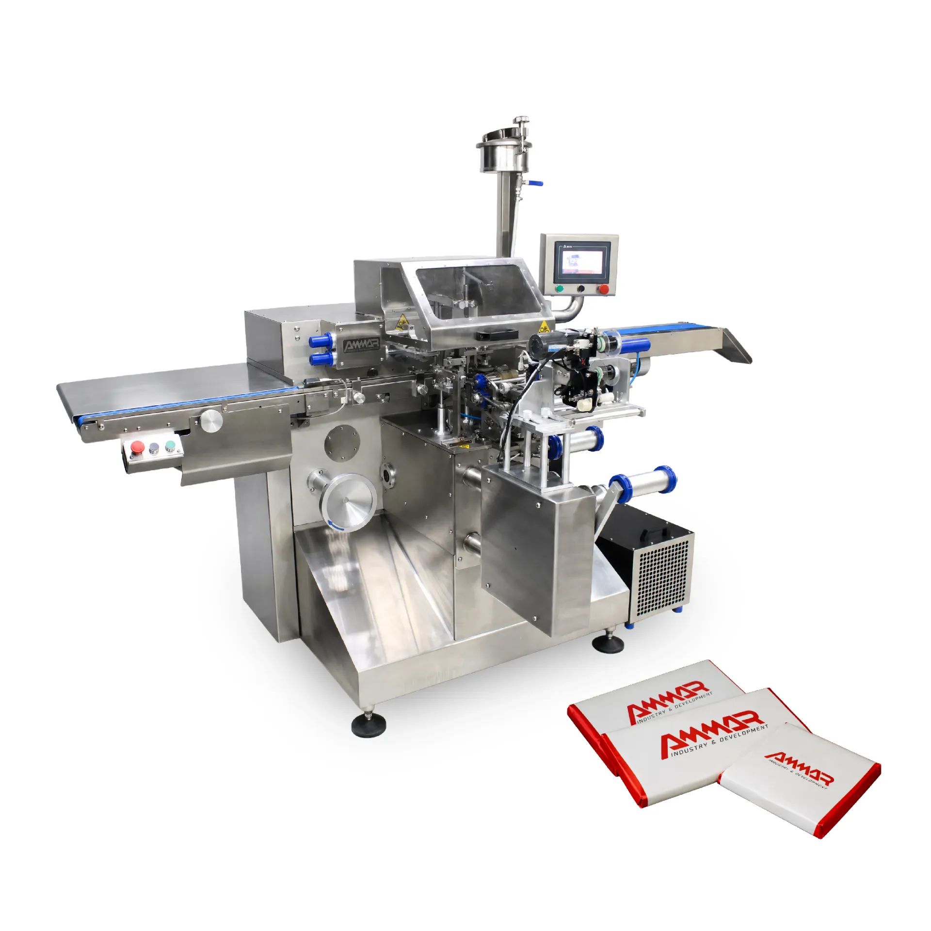 Sheet Band Big Chocolate Bar Wrapping Machine 